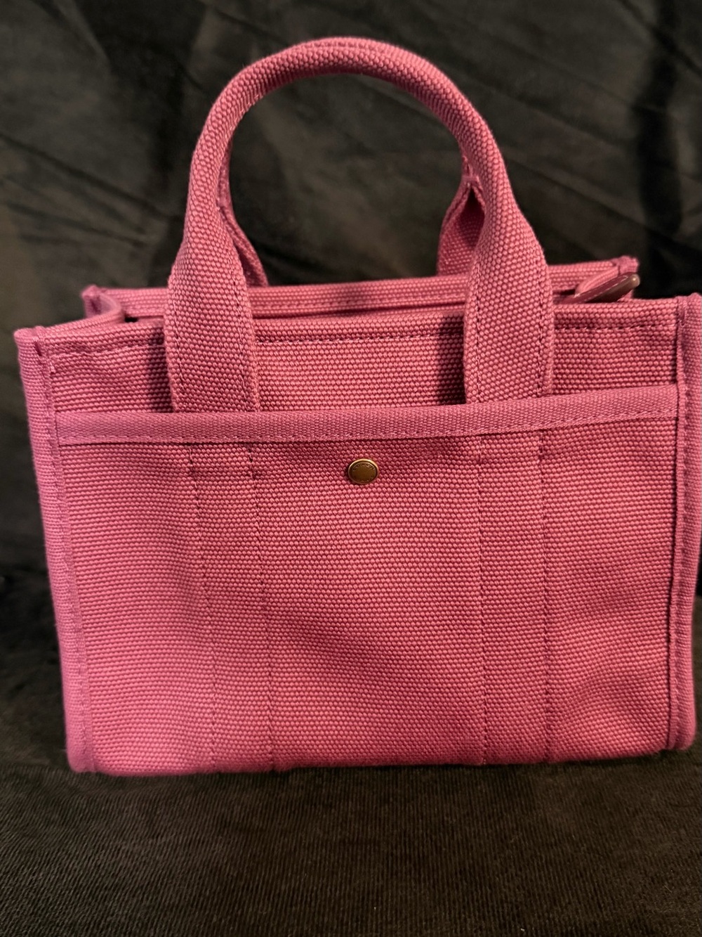 Coach Raspberry Pink Canvas Mini Tote with Detachable Strap - Picture 5 of 9